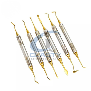 Equipo Médico Dental, Juego de Instrumentos Quirúrgicos Dentales, Mango Manual con Diseño Acanalado, Color Azul, Clase I, 6 Piezas - Product Image 2