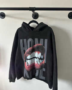 Sweat-shirt unisexe français écran polaire épais de haute qualité Cud Edge sweats à capuche à ourlet brut - Product Image 2