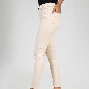 Venta al por mayor de moda: Nuevos pantalones vaqueros ajustados de cintura alta elásticos para mujer, colección Primavera 2026 - Product Image 3