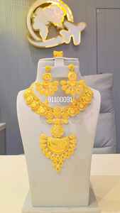 AWAIS HOUSE Collier et Bracelet de Mariage et Fiançailles de Luxe, Plaqué Or, Diamant, Style Hip Hop, Infini, Vintage, Personnalisé, pour Mariée et Tenue de Soirée - Product Image 5