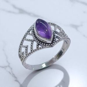 Bague en argent sterling 925, magnifique bague de créateur, élégante et raffinée, bijoux fins. - Product Image 3