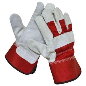 Gants de travail de sécurité industrielle en cuir de vachette pleine fleur, certifiés CE, résistants à la chaleur, anti-coupure, durables, de haute performance - Product Image 1