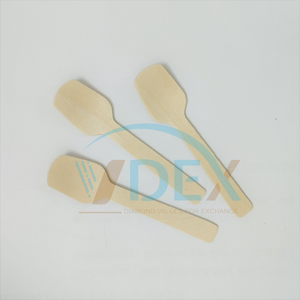 Phụ Kiện Nhà Bếp muỗng cà phê dĩa dao thép không gỉ dùng một lần thiết lập dao kéo bằng gỗ Đo muỗng nhỏ thìa gỗ - Product Image 2