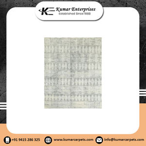 Qualité supérieure, tapis en soie de bambou noué à la main, antidérapant, à prix abordable, directement du fabricant en Inde. - Product Image 3