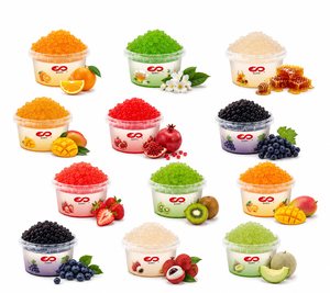 ลูกบอลเด้งดึ๋งองุ่นสีม่วง500g ลูกฉ่ำสำหรับโยเกิร์ตผลไม้-odm/oem Service halal/haccp/iso ได้รับการรับรอง12เดือนฉลากส่วนตัว - Product Image 1