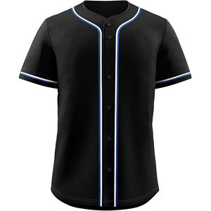 Maillots de baseball personnalisés de haute qualité, tissu polyester performant, inserts en mesh, graphismes sublimés durables - Product Image 1