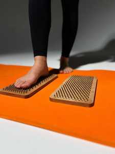 B.H CRAFTS BH-1534 Handmade Eco-Friendly Wooden Rectangle Board Galvanic Dynamic <b>Nails</b> for Standing Feet Sadhu Board <b>Wall</b> Signs - Product Image 5