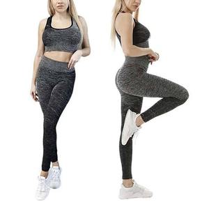 Seamless Yoga 2 Piece <b>Set</b> Yoga Sports High Waist Workout Women's Bra And Legging <b>Sets</b> - Product Image 5