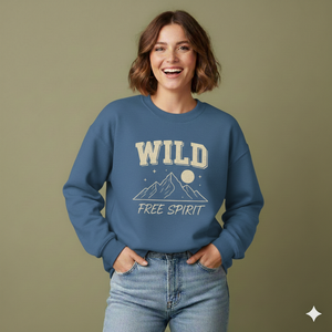 Ladies Winter Long Printed Oversized Sweatshirt Vintage Dye Effect Relaxed Fit <b>Mock</b> <b>Neck</b> Midweight Knit Casual <b>Top</b> - Product Image 1