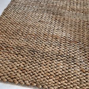 Alfombra de Yute Tejida a Mano con Punto Grueso y Patrón de Ojo de Pez para Decoración Rústica - Product Image 5