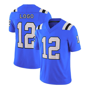 Camiseta Deportiva Transpirable Personalizada, Uniforme de Fútbol Americano, Impresión por Sublimación, Nombre y Número, Mangas Cortas, Talla Grande, 100% Poliéster - Product Image 3