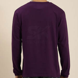 บริการ OEM เสื้อยืดแขนยาวเรียบแบบใหม่ ดีไซน์ใหม่ เสื้อยืดแขนยาวเรียบ ราคาดีที่สุด เสื้อยืดแขนยาวเรียบลำลอง - Product Image 3