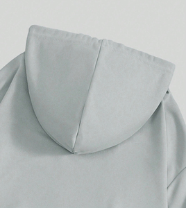 Sweat à capuche surdimensionné pour homme en coton imprimé, avec poche, sérigraphié noir, personnalisable, écologique - Product Image 6