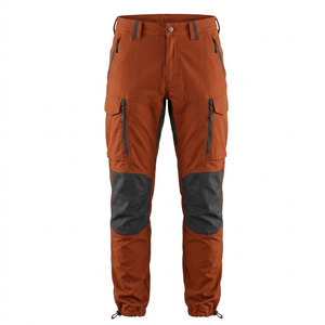 Lightweight Trekking <b>Pants</b> For Men With <b>Cargo</b> Pockets <b>Stretch</b> Fabric Adjustable Cuffs Durable Stitching And Outdoor Comfort - Product Image 1