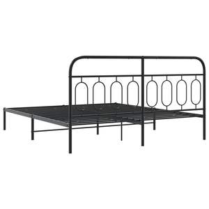 Base de Cama Rectangular Moderna de Metal Negro - Product Image 6