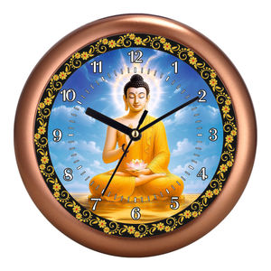 Reloj de Pared con Impresión HD de Lord Hanuman de Liviya - Producto Promocional para Oficina, Regalo Espiritual para Navidad y Día de la Madre - Product Image 3
