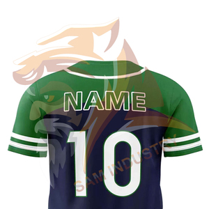 เสื้อเบสบอลผู้ชายแบบสั่งทำพิเศษจากโรงงานโดยตรง พร้อมชื่อผู้เล่น ดีไซน์แบบซับลิเมชั่น ติดกระดุมทั้งตัว - Product Image 6