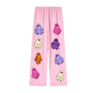 Pantalon à carreaux rouges tendance avec motif Jack Skellington, respirant, coupe longue et large, idéal pour le printemps/été - Product Image 2
