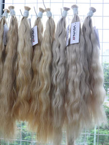 Extensions de cheveux en vrac au prix de gros, fortes et soyeuses, à double noyade, 100 grammes, toutes couleurs, 8 pouces - Product Image 5