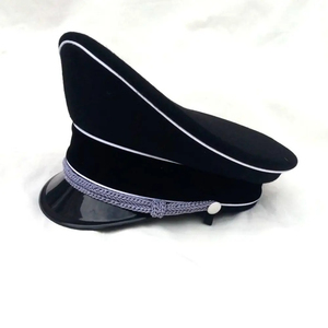 Nueva Gorra de Personal Alemán de Élite, Visera Blanca de Mezclilla, Protección Solar para Exteriores, Cordón Plateado Ajustable, Transpirable y Personalizable - Product Image 4