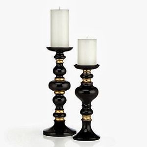 <b>Black</b> Aluminium Pillar <b>Candle</b> <b>Holder</b> Handmade Customized Metal <b>Candle</b> <b>Holder</b> For Home & Garden Christmas Decoration - Product Image 1