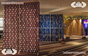 Ravishing Modern Wedding Stage Candle <b>Backdrop</b> <b>with</b> Metal <b>Stand</b>-Portable Design for Receptions - Product Image 2