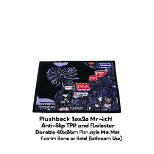 Tapete Antideslizante para Puerta PlushBack de 16x24 Pulgadas, Poliéster Sublimado, Diseño Floral, Base de Goma Antideslizante, para Uso Doméstico - Product Image 3