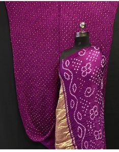 Sari Bandhani Puro de la India - Product Image 4