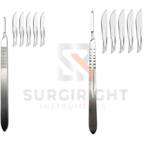 Kit chirurgical réutilisable en acier inoxydable pour dissection ORL : Scalpel, pinces, ciseaux, aiguilles de décollement, sondes - OEM par Blush - Product Image 4