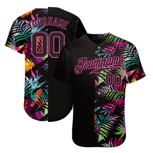 Maillot de baseball personnalisé rouge, blanc et bleu, sublimation, chemise d'équipe à manches courtes entièrement boutonnée pour hommes, nom et numéro personnalisés, 100% personnalisable - Product Image 5