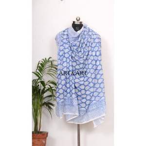 Pareo indio estampado a mano, hermoso pareo de algodón hecho a mano, pañuelo de playa para mujer, cubierta de verano para la playa - Product Image 5