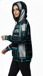 เสื้อฮู้ดดี้โอเวอร์ไซส์สไตล์ลำลองสำหรับทุกเพศ พร้อมดีไซน์พิมพ์ลายแบบซับลิเมชั่นความละเอียดสูง สำหรับแฟชั่นไลฟ์สไตล์ - Product Image 5