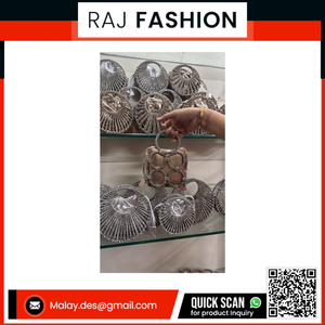 Luxury handmade crochet <b>bag</b> <b>Silver</b> finish mesh <b>bag</b> Beaded handle handbag Crocheted <b>evening</b> <b>bag</b> - Product Image 2