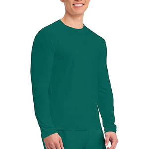T-shirt de sous-vêtement médical unisexe personnalisé à manches longues extensible et col rond, très demandé, sur mesure - Product Image 6