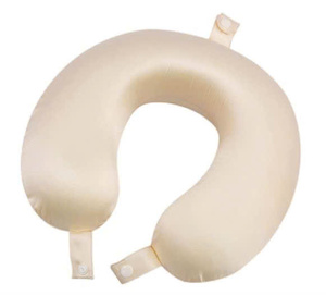 หมอนรองคอสำหรับเดินทาง ทำจากผ้าไหมมัลเบอร์รี่ 100% ขนาด 19 มม. พร้อมเมมโมรี่โฟม รูปทรงตัวยู ช่วยรองรับสรีระ - Product Image 3