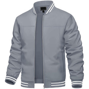 Chaquetas de Béisbol de Alta Calidad Personalizadas para Hombre, Chaqueta Varsity de Cuero Genuino con Parches Bordados y Mangas Regulares - Product Image 6