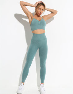 Ensemble de yoga premium 4 pièces pour femme : Leggings taille haute et veste, tenue de sport extensible 4 directions, stock USA - Product Image 5