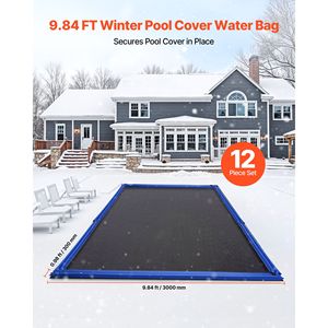 Confezione da 12 Sacchi d'Acqua in PVC a Doppia Camera da 3 Metri per Coperture Piscina, Spessore 0,4 mm, Pesi di Sicurezza Anti-perdita per Piscine - Product Image 2