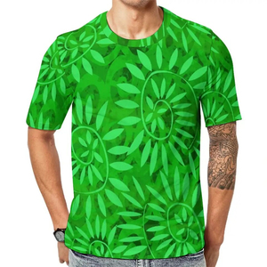 T-shirts Homme Grande Taille Personnalisés Col Rond en Polyester Respirant Écologique à 100% avec Motif Polynésien – Vente en Gros - Product Image 5