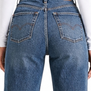 Jeans de Mezclilla Personalizados para Mujer, Corte Bootcut, Cintura Alta, Estilo Vintage, Suaves, con Spandex/Algodón, Secado Rápido, 220g, Ajuste Moderno para Toda Temporada - Product Image 6