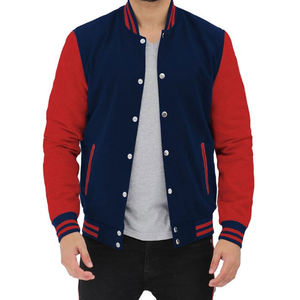 Chaqueta Varsity de Béisbol de Manga Larga con Diseño Personalizado, Chaqueta de Trabajo de Lana Estilo Letterman - Product Image 1