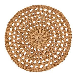 Set de table rond en jonc de mer, tissé à la main, naturel, rustique, pour restaurant, hôtel, vente en gros, écologique - Product Image 2