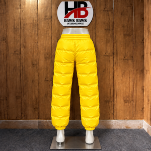 <b>Men</b> Quilted Design Full Length Puffer Trouser Quilted Winter Casual <b>Pants</b> Elastic Waist Lightweight Casual Puffer <b>Pants</b> <b>Summer</b> - Product Image 2