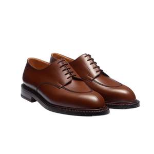 Chaussures classiques en cuir marron à bout rond pour hommes – Confort et style premium pour affaires – Vente en gros - Product Image 4