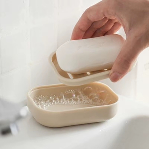 Porte-savon double couche en plastique avec drain pour salle de bain et voyage, nouveau design - Product Image 5