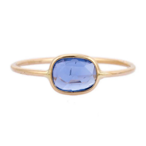 18K Yellow Gold Sapphire Ring Watch - Product Image 1