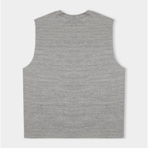 FALCON ENTERPRISES <b>Men's</b> <b>White</b> Sleeveless Tank Top O-Neck Casual Cotton/Bamboo Fiber <b>Vest</b> Breathable Front Logo Design - Product Image 3