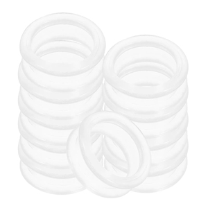 Subhan International MR-RM-1206 Lot de 10 anneaux de protection en silicone pour ciseaux, souples et non réutilisables, accessoires pour ciseaux de barbier - Product Image 3
