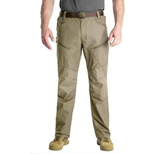 High Quality Custom Men's Sports Baggy <b>Cargo</b> <b>Pant</b> Windbreaker Canvas Button <b>Elastic</b> <b>Waist</b> Anti-Wrinkle Lightweight <b>Pants</b> - Product Image 4