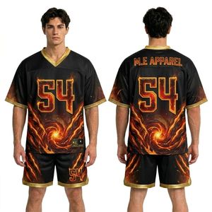 Futuristic Silver Blue Geometric Line <b>Tech</b> Wear Moisture Wicking Sublimation Fan Jersey Short Sets - Product Image 5